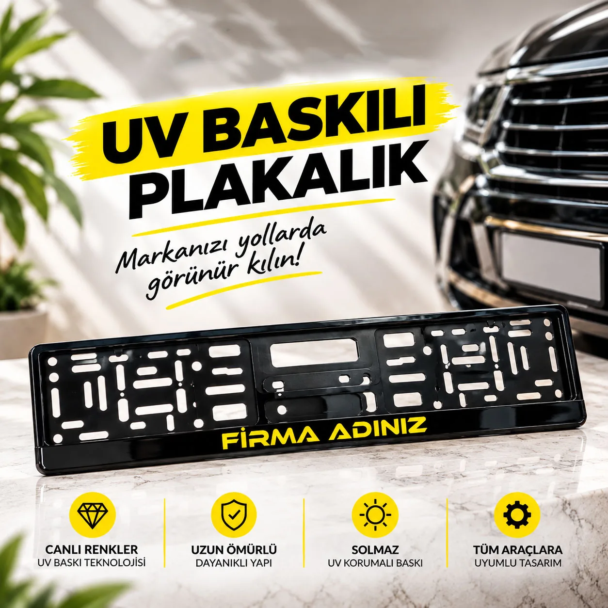 Firmalara Özel UV Baskılı Plakalık